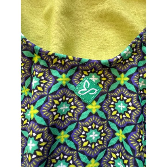 Prana Womens XS One-Piece Swimsuit With Blue Green & Yellow Geometric Print Halt - Picture 7 of 12